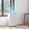 HOMCOM 12,000 BTU Portable Air Conditioner for Rooms Up to 549 Sq. Ft., 5-in-1 AC Unit Dehumidifier Fan Auto Sleep with Remote, 24H Timer On/Off, Wind