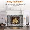 38 x 31 Inch Single Panel Fireplace Screen