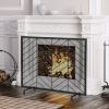 38 x 31 Inch Single Panel Fireplace Screen