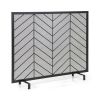 38 x 31 Inch Single Panel Fireplace Screen