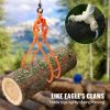 VEVOR Timber Claw Hook, 36 inch 4 Claw Log Grapple for Logging Tongs, Swivel Steel Log Lifting Tongs, Eagle Claws Design with 3307 lbs/1500 kg Loading