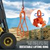 VEVOR Timber Claw Hook, 36 inch 4 Claw Log Grapple for Logging Tongs, Swivel Steel Log Lifting Tongs, Eagle Claws Design with 3307 lbs/1500 kg Loading