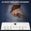 HOMCOM 12,000 BTU Portable Air Conditioner for Rooms Up to 549 Sq. Ft., 5-in-1 AC Unit Dehumidifier Fan Auto Sleep with Remote, 24H Timer On/Off, Wind