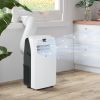 HOMCOM 12000 BTU Portable Air Conditioner for Rooms Up to 550 Sq. Ft., 3-in-1 AC Unit with Dehumidifier, Cooling Fan, Remote, 24H Timer On/Off, Window