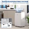 HOMCOM 12,000 BTU Portable Air Conditioner for Rooms Up to 549 Sq. Ft., 5-in-1 AC Unit Dehumidifier Fan Auto Sleep with Remote, 24H Timer On/Off, Wind
